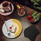 500 Pack Cocktail Napkins Paper - Quality 3-Ply Black Beverage Napkins - Restaurant, Event, Bar Napkins - Perfect Size Dessert Napkins - Party Napkins Bulk - Elegant Wedding Napkins Disposable