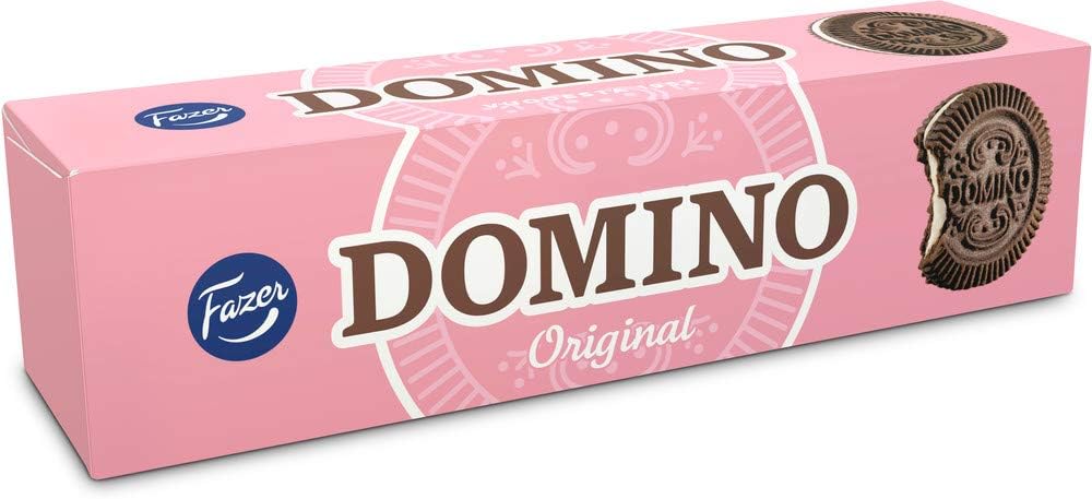 Fazer Domino Original Cookies -Biscuits Box 175 g (6.17 oz) Finland