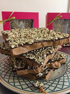 Aunt Mae's Sweet Tooth English Toffee 8 oz Box (Dark Chocolate with Sea Salt)