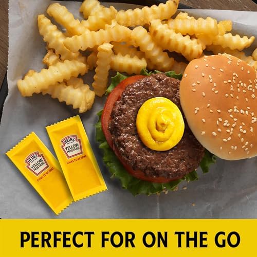 Heinz Mild Mustard Single Serve Packet (0.2 oz Packets, Pack of 200)