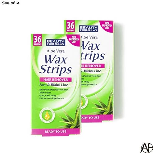 Beauty Formulas Hair Removal Wax Strips - Face & Bikini Line