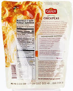 Gefen Organic Chickpeas, Cooked, Ready to Eat, Kosher, USDA Organic, 16.9 Ounces (Pack Of 12)