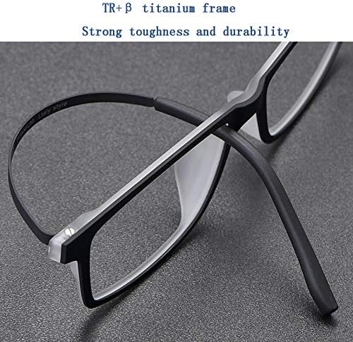 Reading Glasses,Pure Titanium, Anti-Blue Light, High Definition, Ultra Light, Anti-Fatigue, Full Frame, Black, Blue,Black,+2.5