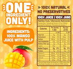 NILO Mango Juice | 100% Squeezed Mango | NO Sugar added | NOT From Concentrate | 16.57 oz (Pack of 12)
