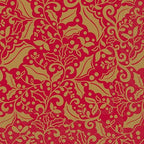 IHR Ideal Home Range Cocktail Napkins Disposable 3-Ply Paper Party Napkin Pack, 5" x 5", Christmas Sparkle (Red & Gold), 20-Count