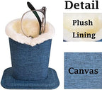 Baitaihem Pack of 2 Plush Lined Eyeglasses Holder Stand Protective Glasses Case For Desks Or Nightstands