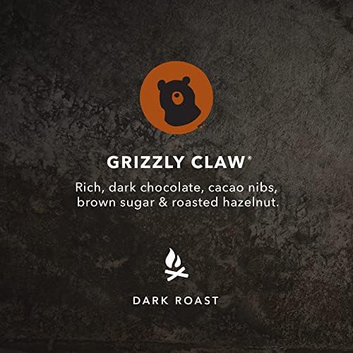 Kicking Horse Coffee, Grizzly Claw, Dark Roast, Whole Bean, 2.2 Pound - Certified Organic, Fairtrade, Kosher Coffee