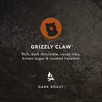 Kicking Horse Coffee, Grizzly Claw, Dark Roast, Whole Bean, 10 Oz - Certified Organic, Fairtrade, Kosher Coffee