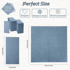 Jeyiour 150 Pcs Dusty Blue Dinner Napkins Boho Disposable Guest Towels 16 x 16 Inch Paper Hand Towels for Bathroom Decorative Wedding Napkins for Bridal Baby Shower Kitchen Party Event