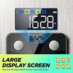 Scale for Body Weight and Fat Percentage, RunSTAR Digital Accurate Bathroom Smart Scale with Large Display, FSA&HSA Eligible 13 Body Composition Analyzer Sync App