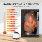 Upgraded Version Portable Sauna for Home Full Body Personal Sauna Steam Sauna Tent at Home Spa with 2.6L 1000W Steam Generator, 90 Minute Timer, Foldable Chair, Remote Control, Sauna Box(Black)
