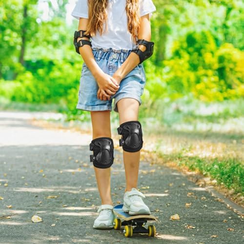 4 Pcs Tactical Knee and Elbow Pads Set, Long-lasting Adjustable Protective Gear for Outdoor Sports, Cycling, Skateboarding, Paintball, Airsoft