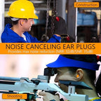 Quality Foam Ear Plugs 10 Pair - 32dB Soft Foam Earplugs for Sleeping Noise Cancelling Disposable - Individually Wrapped High Decibel Ear Plugs for Noise Reduction Construction Work Shooting Music