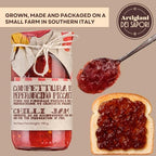 ARTIGIANI DEI SAPORI - Calabrian Red Hot Chili & Sweet Pepper Jam, 6.3 oz, Red Pepper Jelly, Product of Italy