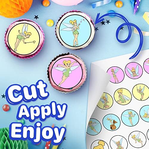 30 x Edible Cupcake Toppers – Fairy Wings Inspired Collection of Edible Cake Decorations | Uncut Edible on Wafer Sheet