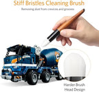 DIYESMART 2pcs Cleaning Brush Kit with Wooden Handle, Model Dusting Brush Kit for Figures, Statues,Models, Craft