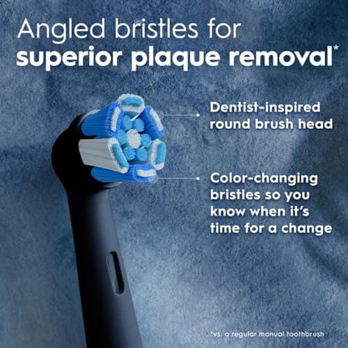 Oral-B iO Ultimate Clean Replacement Brush Heads, 5 Count, 4 Ultimate Clean + 1 Gum & Sensitive Black