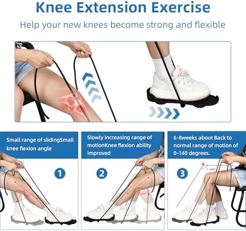Knee Glider for Replacement, Leg Exerciser and Rehabilitation Device for Hip Replacement, ACL or PCL Surgery - Increase Range of Motion
