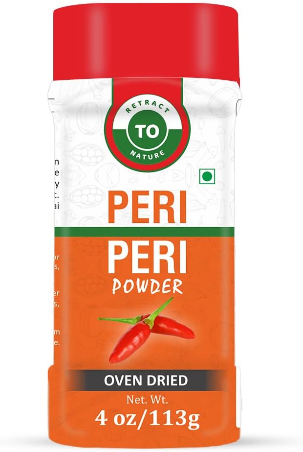 Peri Peri Powder (Birds Eye Chili) – 4 oz/113 gm, 100% Pure, Oven Dried, Spicy Chili Powder