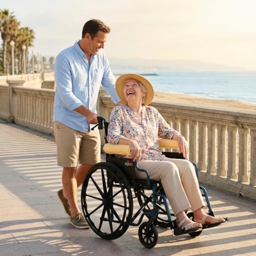 Nova Sheepskin Fleece Armrest Covers for Wheelchairs, Transport Chairs & Arm Chairs, Universal Fit, Washable, One Pair