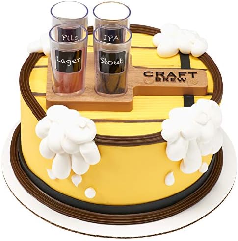 DecoSet® Craft Brew Flight Cake Topper, Re-Usable Cake Decoration, Beer Themed, DecoPac, 25124, Food Safe