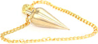 Jet International Jet Brilliant Brass Cone Pendulum Healing Dowsing Metal Reiki Results Healing Crystals