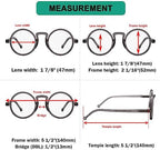 Eyekepper Round Reading Glasses for Women Men Retro Readers