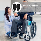 1 Pair Wheelchair Guard Wheelchair Clothing Guard Wind-Proof Board Skirt Guards Part Side Board Accessory Side Black Abs