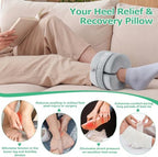 Foot Elevation Pillow, Ankle Pillow for Sleeping with High-Density Foam, Leg Support Pillow to Elevate Feet for Easy Use at Home, Space-Saving Design and Travel-Friendly, Washable Cover, Small 1PC