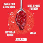 Smash Foods Jam | Classics Variety 4-Pack | Low-Calorie, No Sugar Added Keto Jam with Upcycled Fruit & Chia Seeds | Vegan, Paleo Superfood Spread