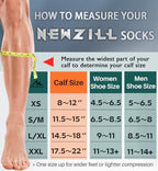 NEWZILL Medical Compression Socks for Women & Men, 20-30 mmHg Knee-High Support for Circulation, All-Day Comfort for Work Travel Running Cycling and Fitness