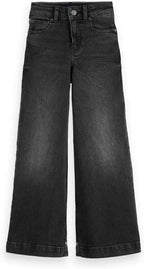 Girls' Wide Leg Wave Jeans in Black by Scotch & Soda