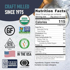 Great River Milling Organic Millet Flour | USDA Organic, Naturally Gluten Free, Non-GMO, Vegan, Kosher | Mild, Nutty Flavor for Baking, Flatbreads, Pancakes & Porridge | 5 Lb.
