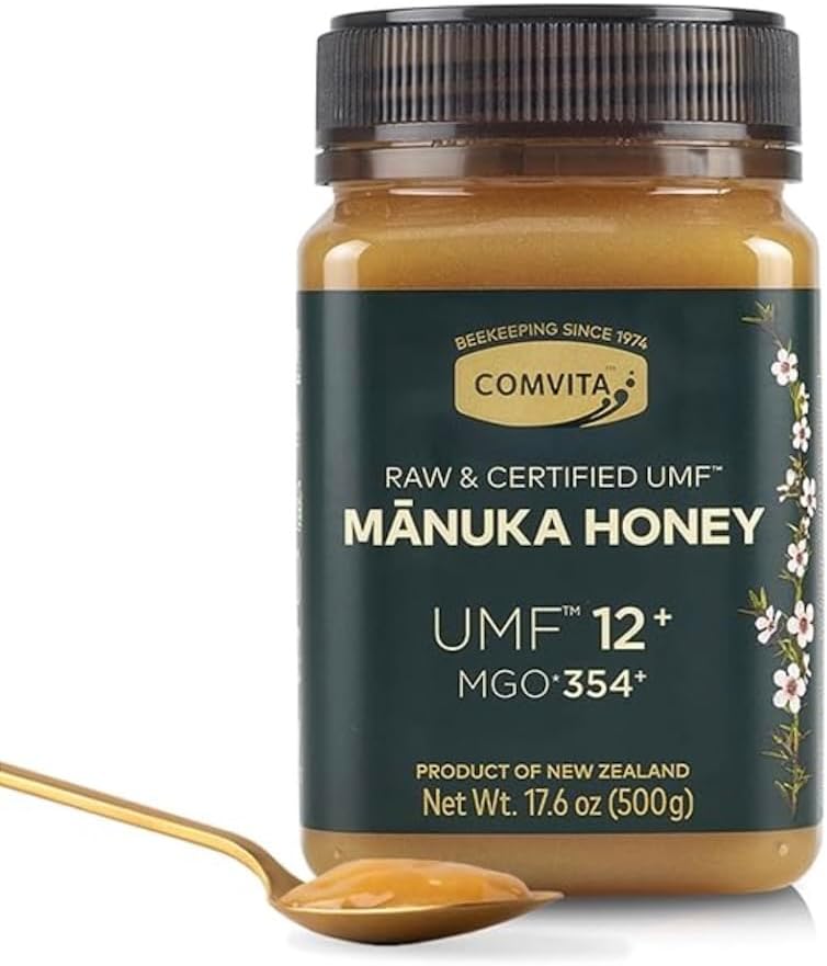 Manuka Honey, UMF 12+ MGO 354+, 17.6 oz, Raw Manuka New Zealand Pure Unpasteurized, Superfood for Immune Health. 500g