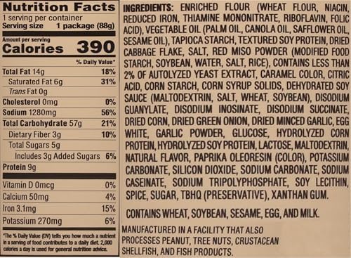 Nissin Cup Noodle Ramen Bistro, Japanese Miso, 3.1 Ounce (Pack of 6)