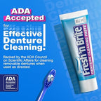 Fresh 'n Brite Denture Cleaner Paste, ADA Accepted Dual Action Formula for Fresh Breath & Gentle Care of Dentures, 1 Count