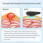 Hernia Belt for Men - Adjustable Support Brace, Comfortable & Breathable Design, Ideal for Single/Double Inguinal Hernia Pain Relief, Discreet Wear for Everyday Use (Black, Medium)