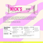 NICKS Peanuts & Fudge Keto Chocolate Bars No Added Sugar 180 Calories, 4 Net carbs, Gluten Free Sweets Low carb Candy Snack Bar – 15-Pack (40g Each)