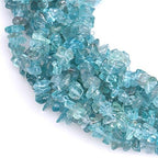 HAAMIIQII 4-6mm Natural Apatite Chip Beads Irregular Chip Stones Loose Gemstone Beads for Jewelry Making Strand 30 Inch