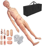 Life Size Patient Care Manikin 170cm/5.57ft Life Size Multi-Functional Patient Care Simulator Male and Female Nursing Manikin Human Anatomical Model