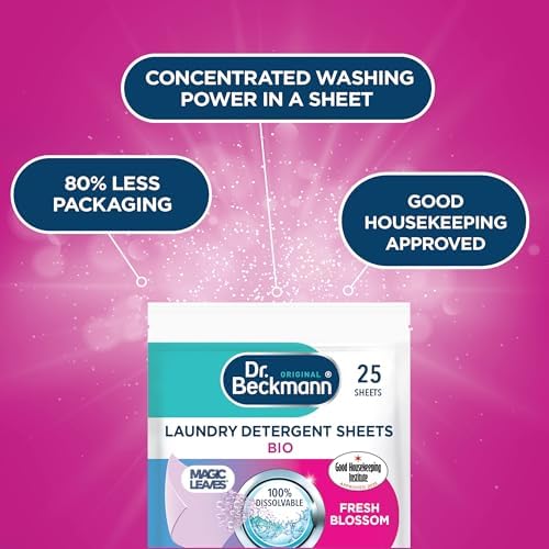 Dr. Beckmann MAGIC LEAVES Laundry Detergent Sheets BIO | 25 Sheets