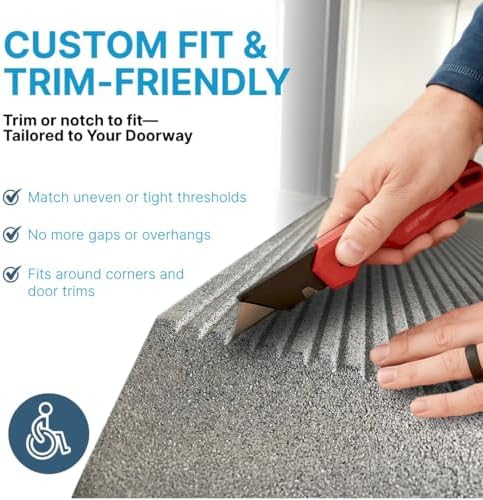 EZ-ACCESS Transitions Angled Entry Mat for Raised Thresholds