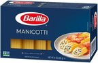 Barilla Manicotti Pasta, 8 oz. Box - Non-GMO Pasta Made with Durum Wheat Semolina - Kosher Certified Pasta