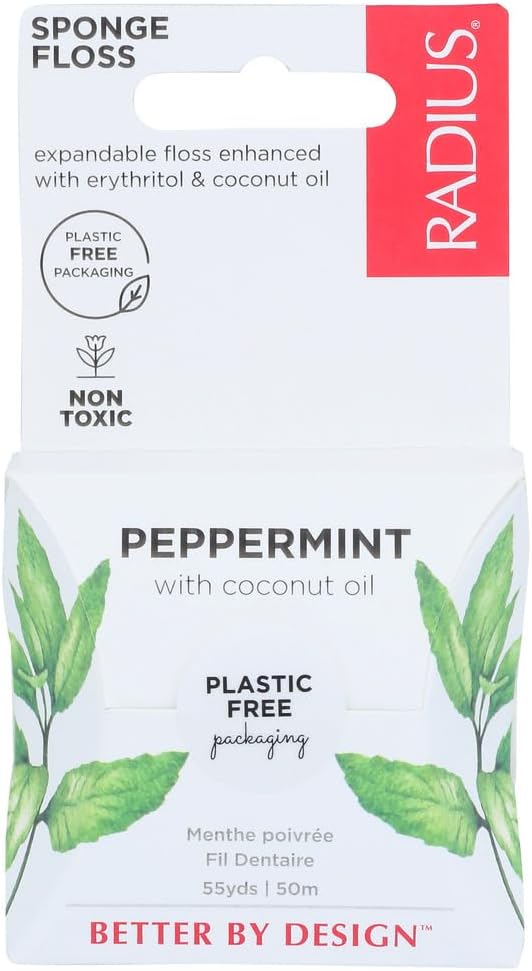 RADIUS Floss, Vegan Xylitol, Mint - 2pc