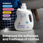 ATTITUDE Liquid Fabric Softener, Plant-Based & Vegan, HE Compatible, Naturally Derived, Unscented, 80 Loads, 67.6 Fl Oz
