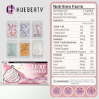 HUEBEATY® 6-in-1 Unicorn Sprinkles Edible Set – 180g Unicorn Golden Horn Candy, Star Confetti & Jimmies Mix, Pearls & Sugar Crystals – Edible Unicorn Cake Decorations for Cupcakes, Cookies, Ice Cream & Birthday Desserts