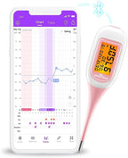 Easy@Home Smart Basal Thermometer for Women: Digital BBT Auto Sync with Premom App - Large Screen and Backlit Body Temperature - FSA Eligible, Charting, Precise Fertility Prediction | EBT-300