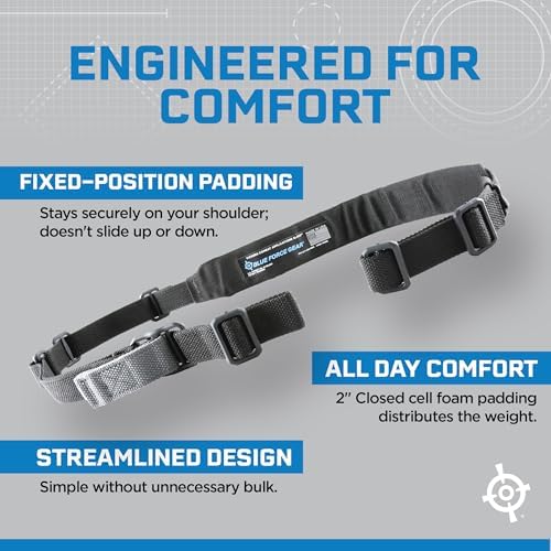 Blue Force Gear Vickers Padded Sling - 2-Point Adjustable Sling - Nylon Hardware
