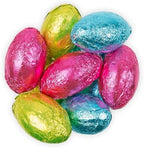 1lb Foiled Easter Milk Chocolate Eggs - Colorful Wrapped Spring Candy For Baskets, Egg Hunts & Parties (64 Eggs)