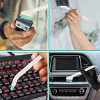 Nuenen 16 Pcs Small Household Cleaning Brushes - Deep Detail Crevice Cleaner Brush Set, Corner Space Keyboard Bottle Tile